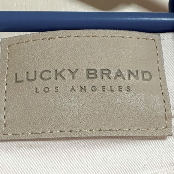 Lucky Brand NEW Bright White Distressed 5 Button Fly Cropped Denim Jeans 2/24 - Picture 13 of 14